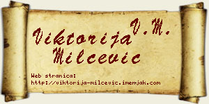 Viktorija Milčević vizit kartica